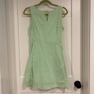 GAP mint green eyelet dress